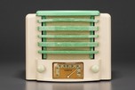 Kadette ’Classic’ Radio Model K-12 in Ivory and Green Plaskon - Scarce